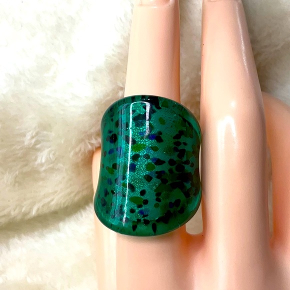 5/$25 - Vintage Dichroic Glass and Acrylic Ring (Bundle) - Picture 2 of 7
